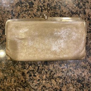 Hobo international Lauren gold distressed wallet